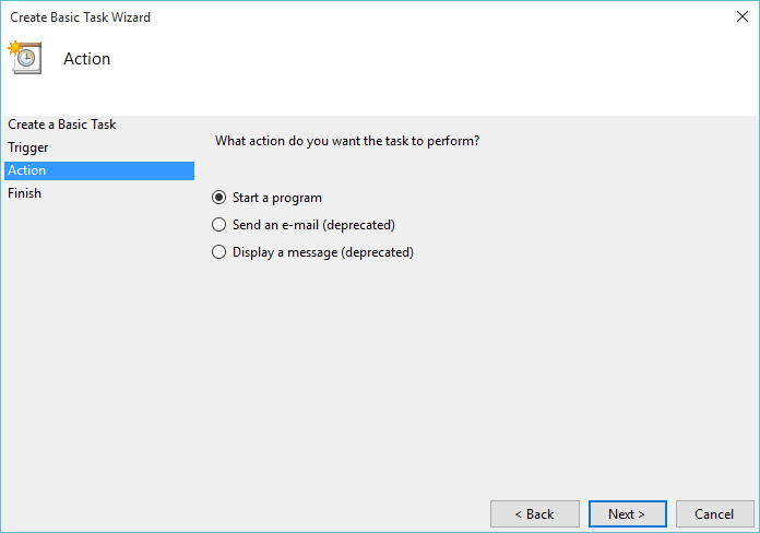 Start a program