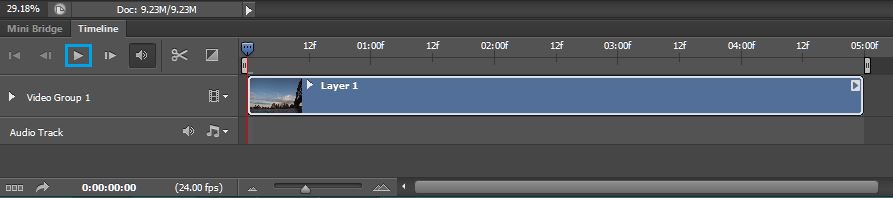 Photoshop Timeline