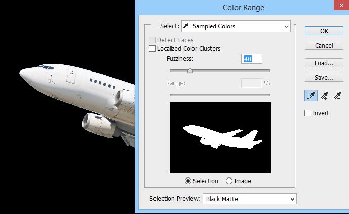 Color Range settings