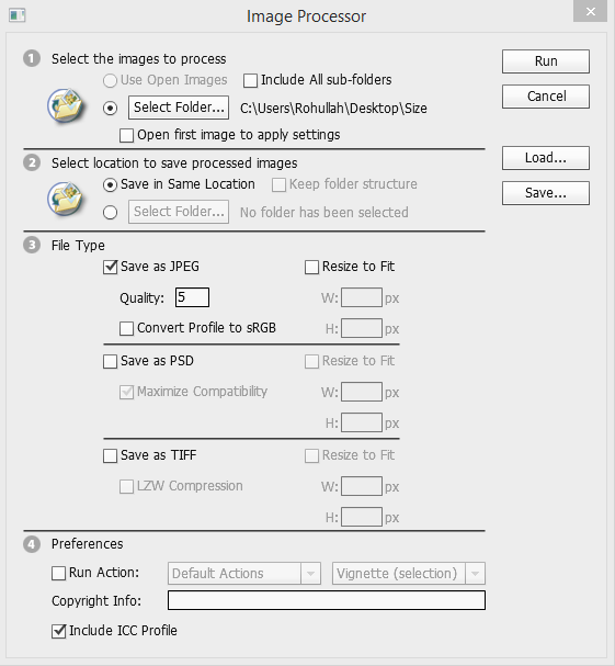 Image Processor Window