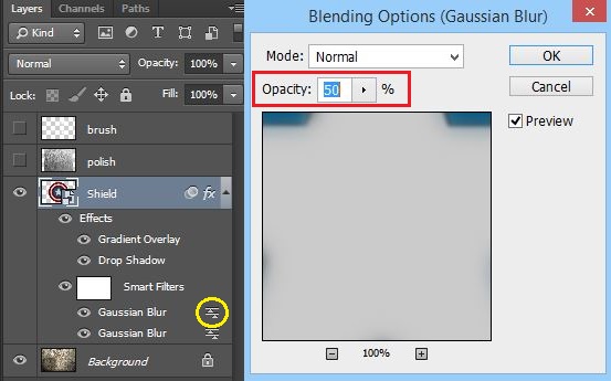 Gaussion Blur Settings