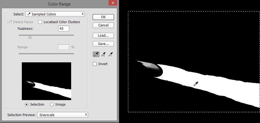 Color Range Settings of plume - Rocket Plane Design