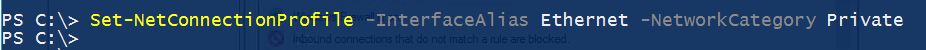 Change Network Profile Using PowerShell
