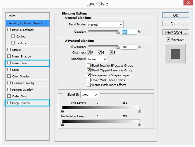 Layer Effects - Shadow Usage inside Photoshop