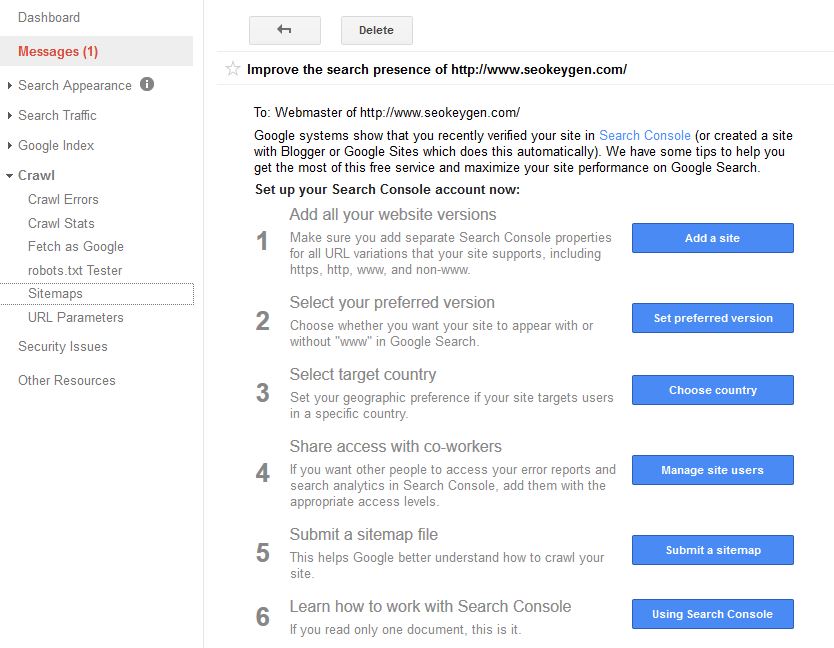 Google Webmaster Website Submission Step by Step