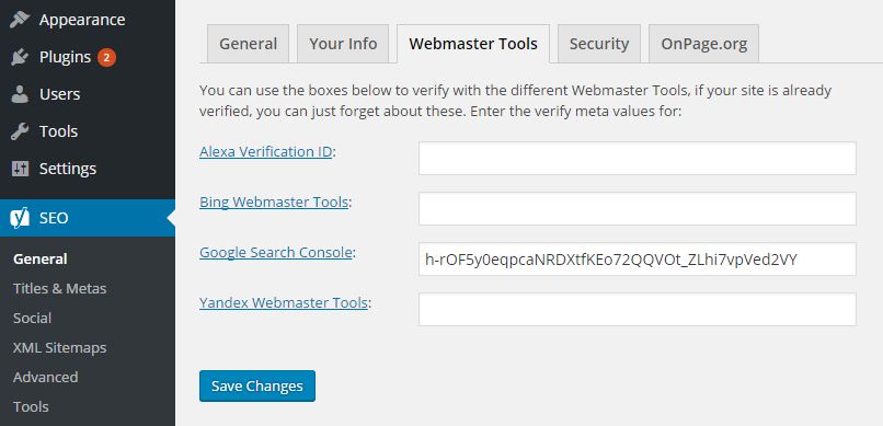 SEO Webmaster Tools