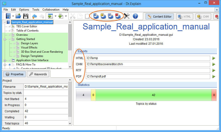 Simple Real Application Manual - Efficient User Manuals Creation