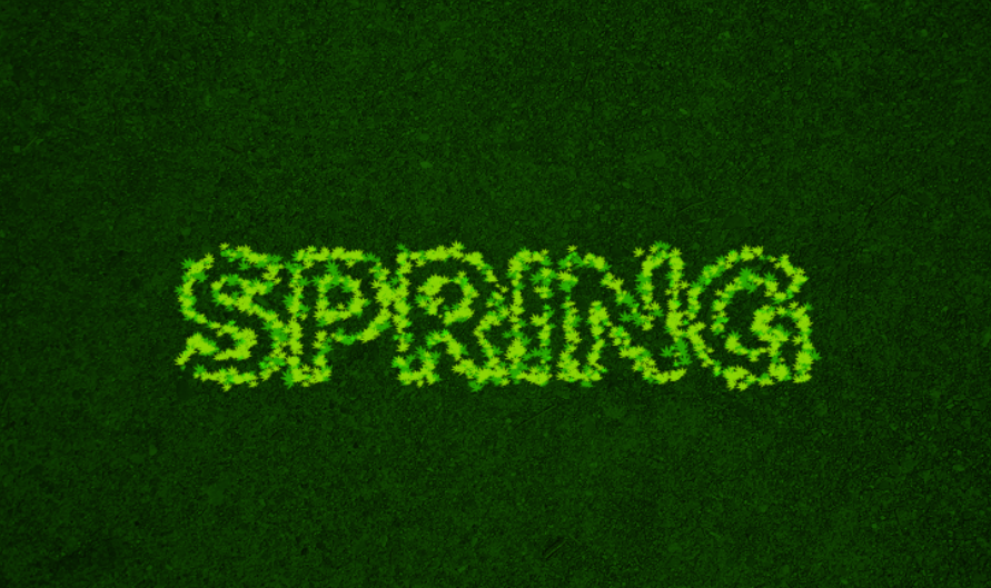 Spring text effect - technig