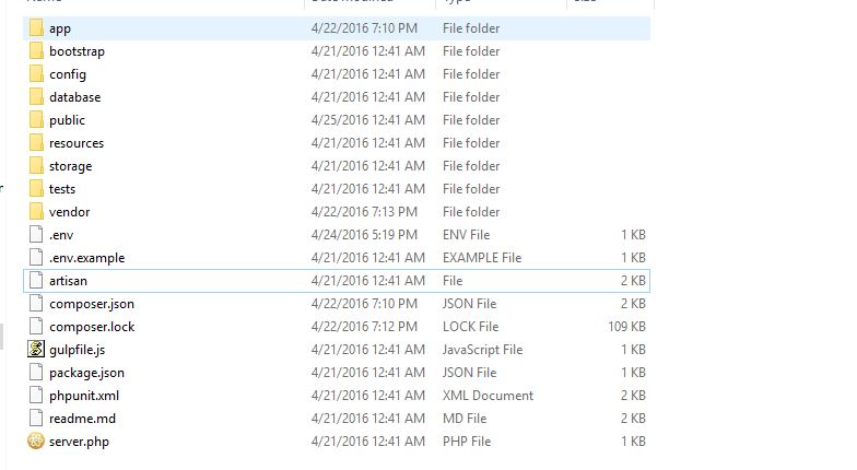 change laravel 5 public folder