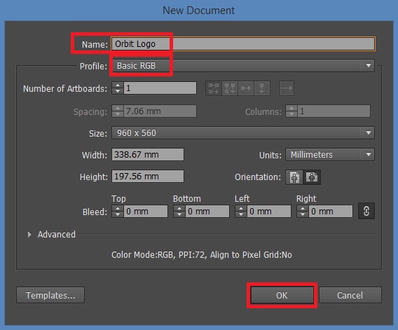 New document window