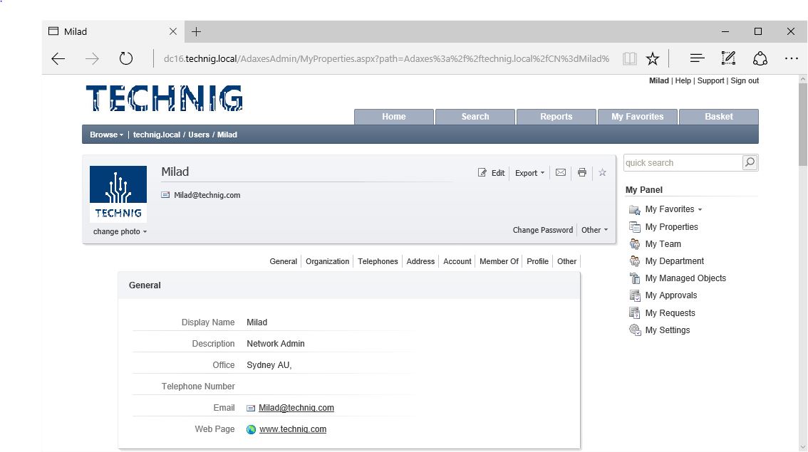 Online User Reports - Active Directory auto Management