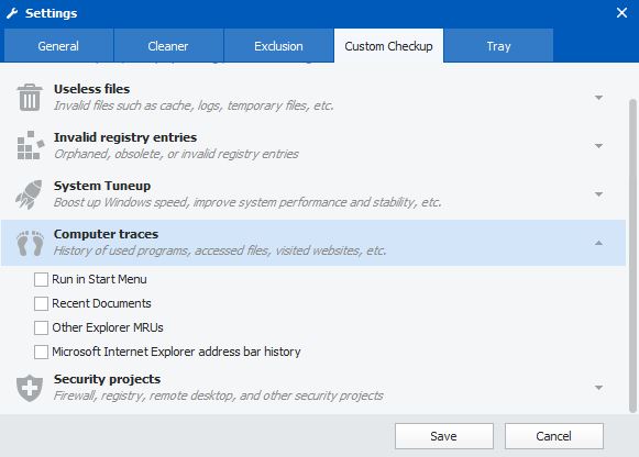 Windows Care Genius Settings