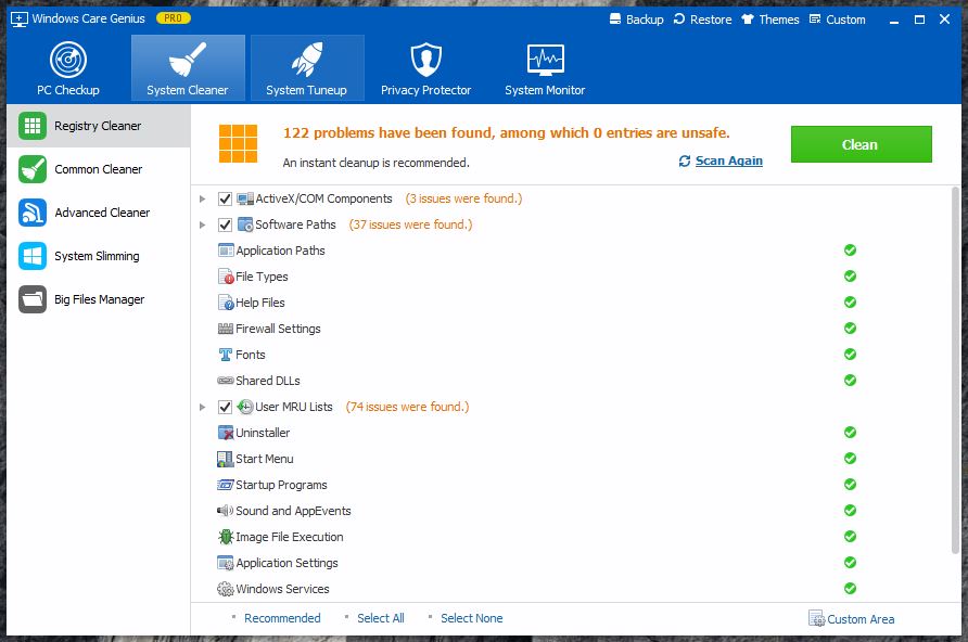 Windows Care Genius System Cleaner
