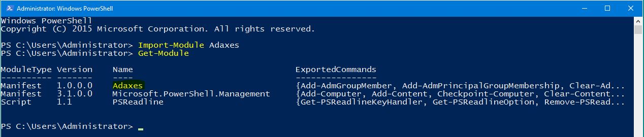 Adaxes PowerShell CmdLets - Active Directory auto Management