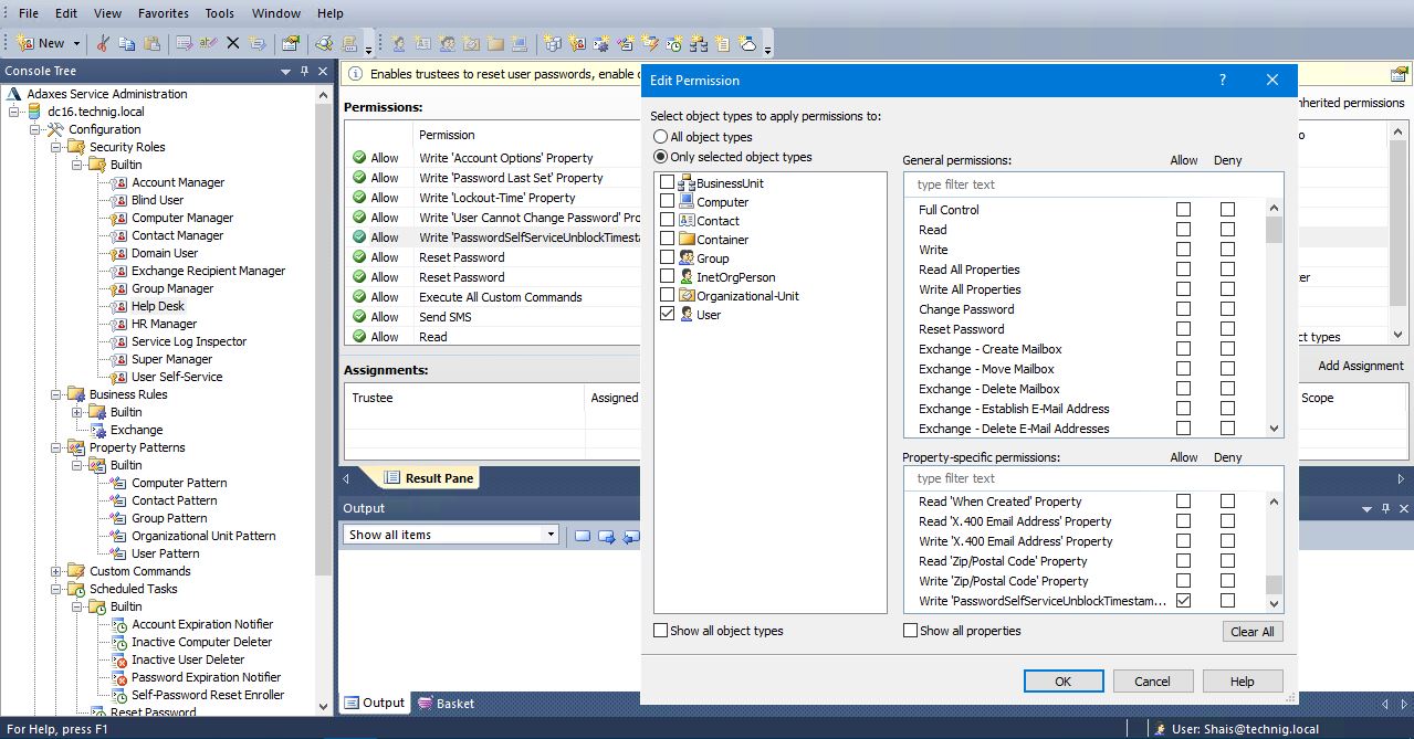 Adaxes Service Administration - Configuration