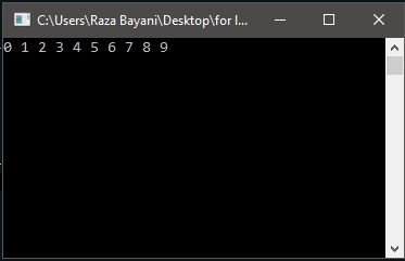 For Control Structure