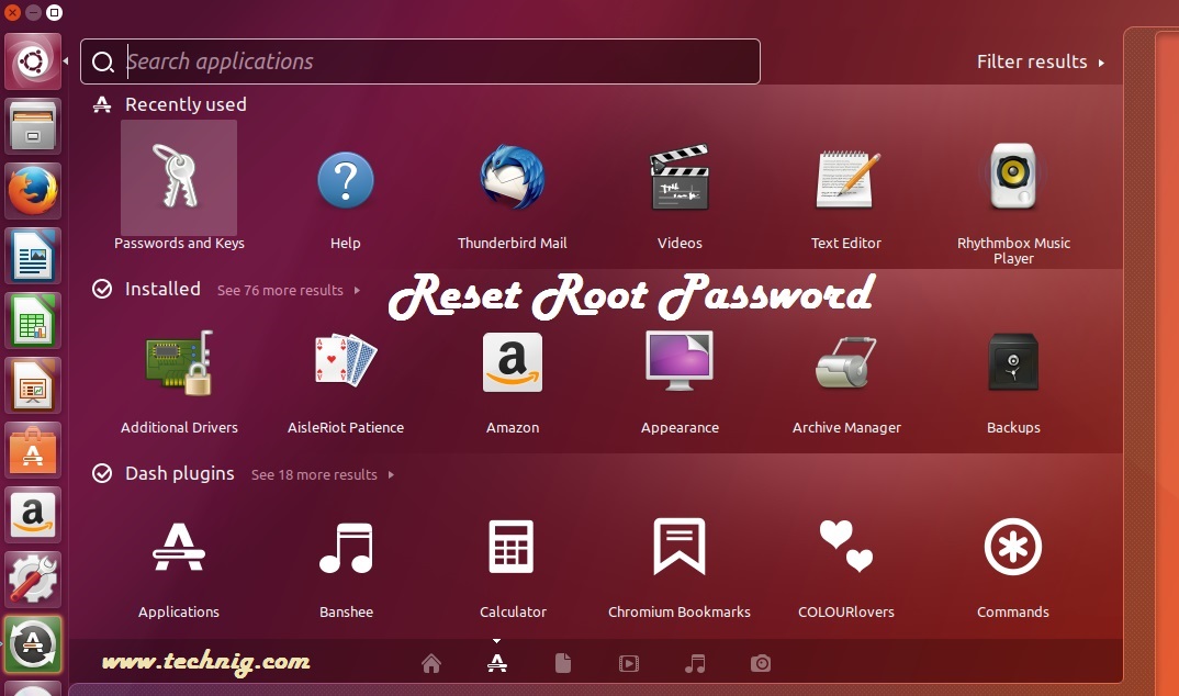 How to Reset root password of Ubuntu Linux - Technig