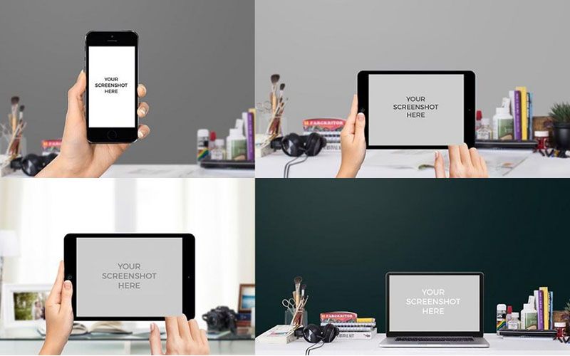 Apple Devices Free Mockups - Technig
