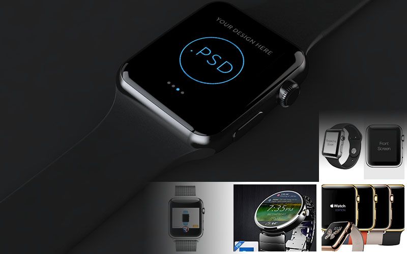 Apple Smart Watch Mockups - Technig