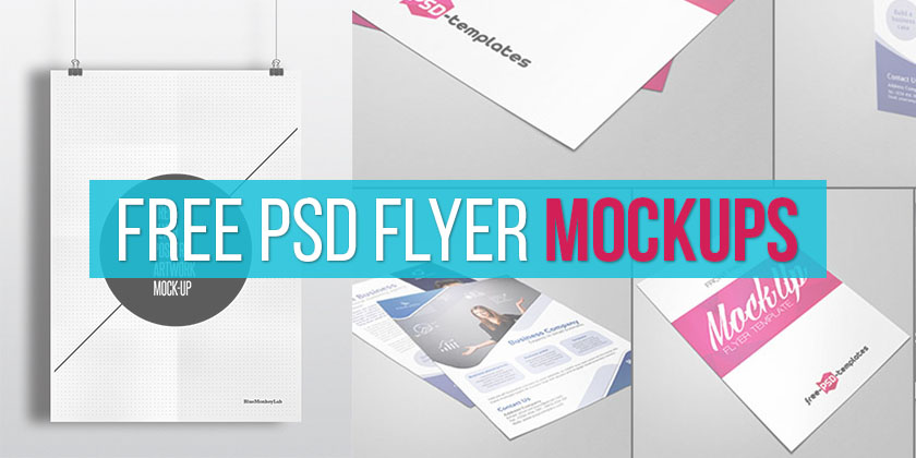 Best Free PSD Flyer Mockups - Technig