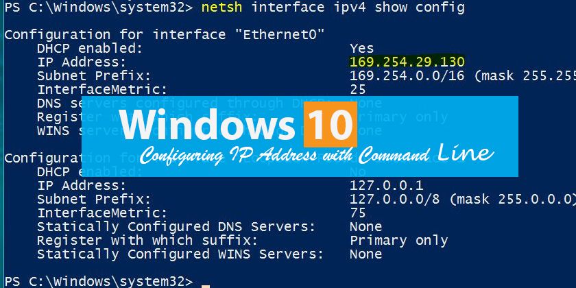 How to Change IP Address in Command Prompt in Windows 10 - Technig