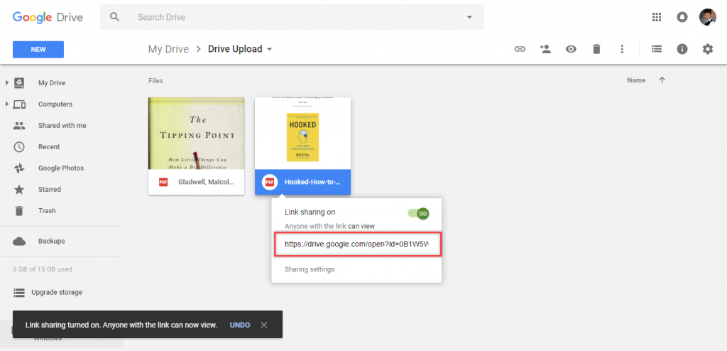 Shareable link of Google Drive Secure File Sharing - Technig 