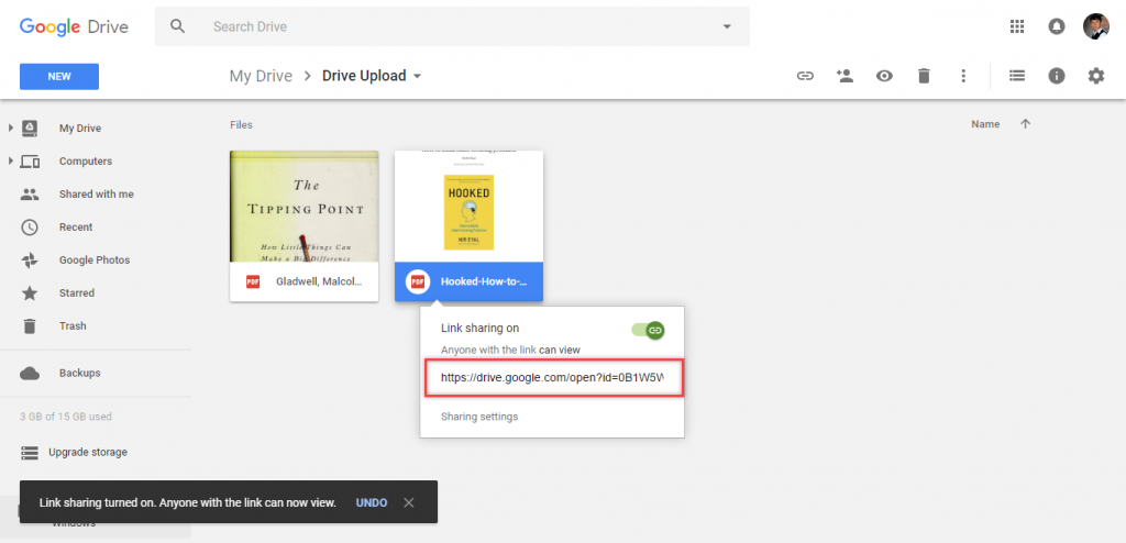 Shareable link of Google Drive Secure File Sharing - Technig