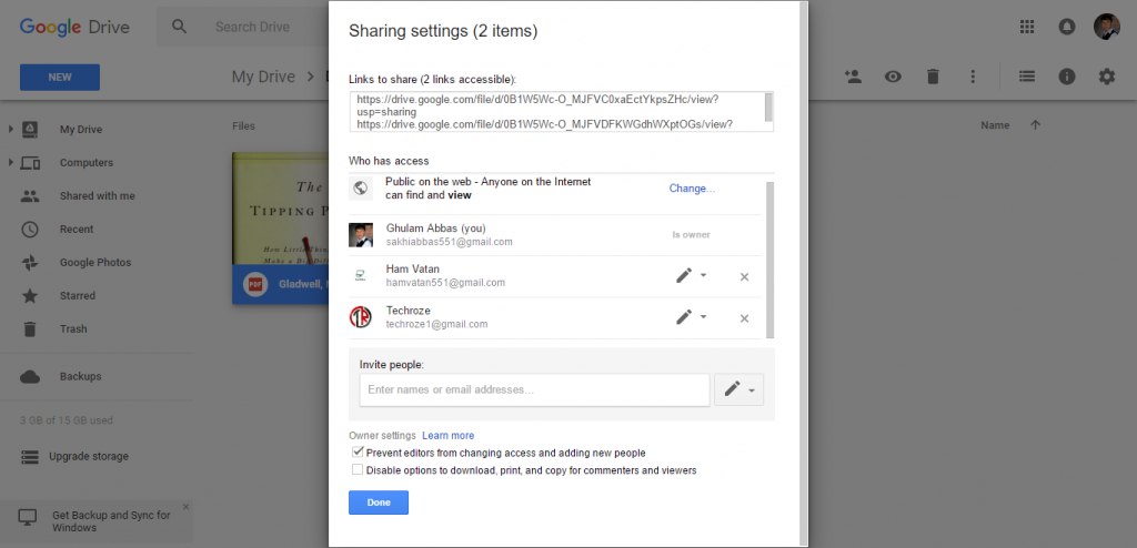 Secure Share File using Google Drive Publicly - Technig 