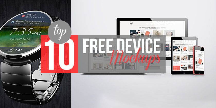 Top 10 Free Device Mockups - Technig