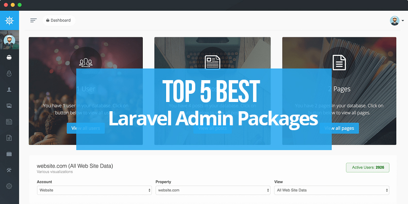 Top 5 Best Laravel Admin Template Packages