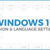Region & Language settings - Technig
