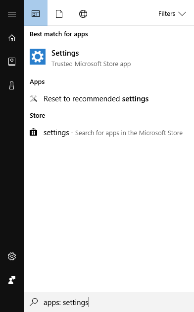 10 ways to open settings App in windows 10- Using Cortana Search