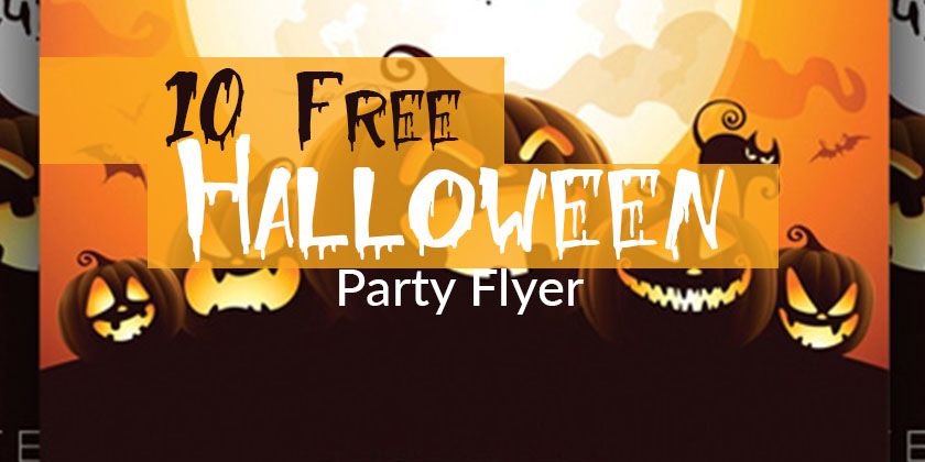 10 Free Halloween Party Flyer Template - Technig