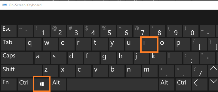 12 ways to open settings App in windows 10- Using Keyboard shortcuts