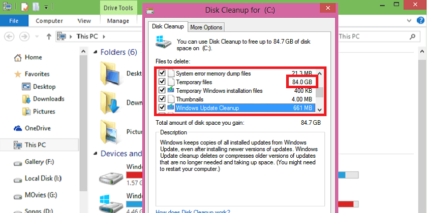Delete Windows 10 Temporary Files - Technig