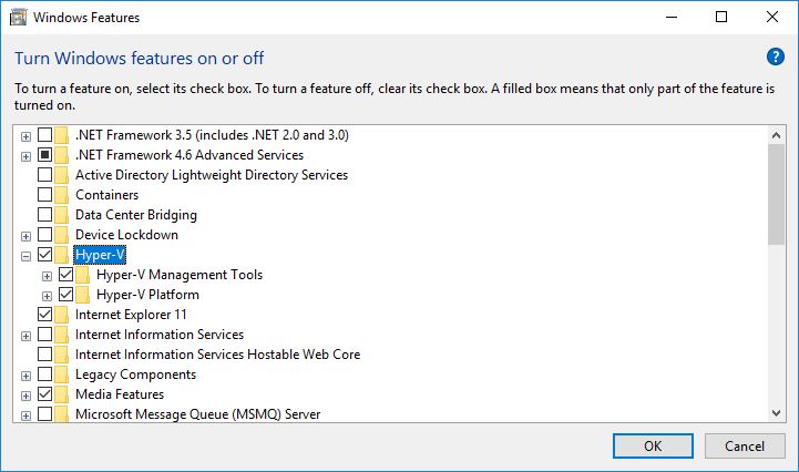 Enable and Configure Hyper-V on Windows 10 for Server Virtualization - Technig
