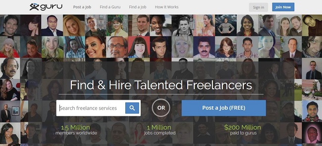 Guru Freelancing website -Technig