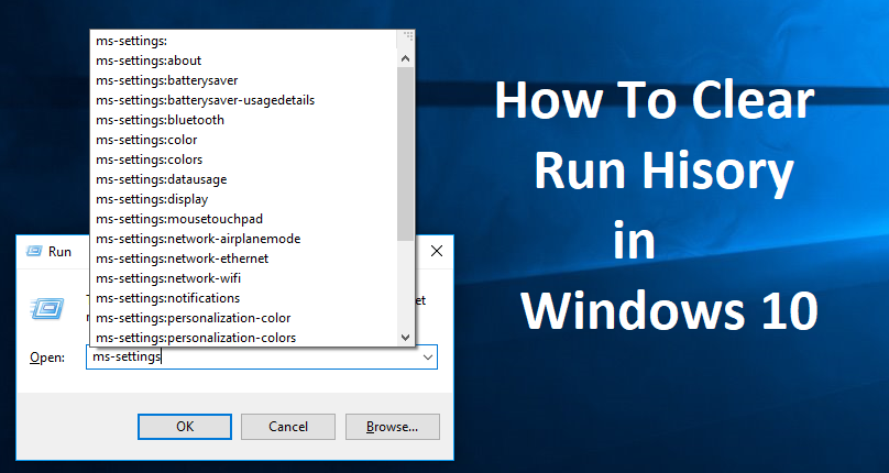 How To Clear Run History In Windows 10