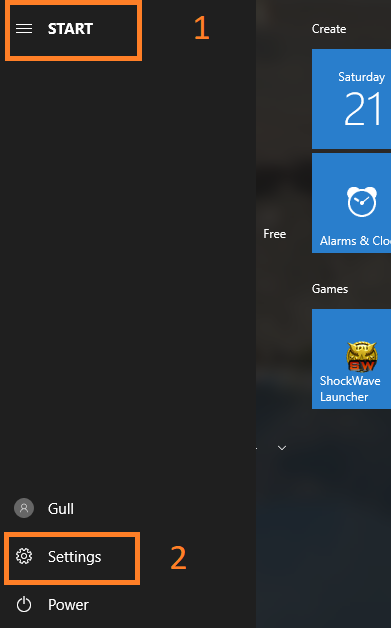 12 ways to open settings App in windows 10
