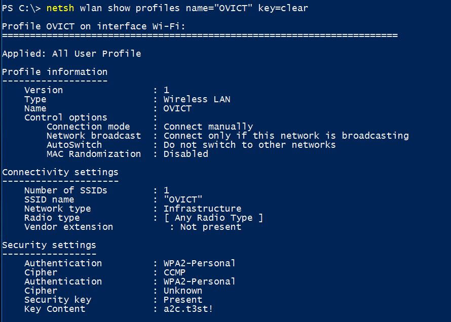 Find WiFi Password in Windows 10 with Command Line - Technig