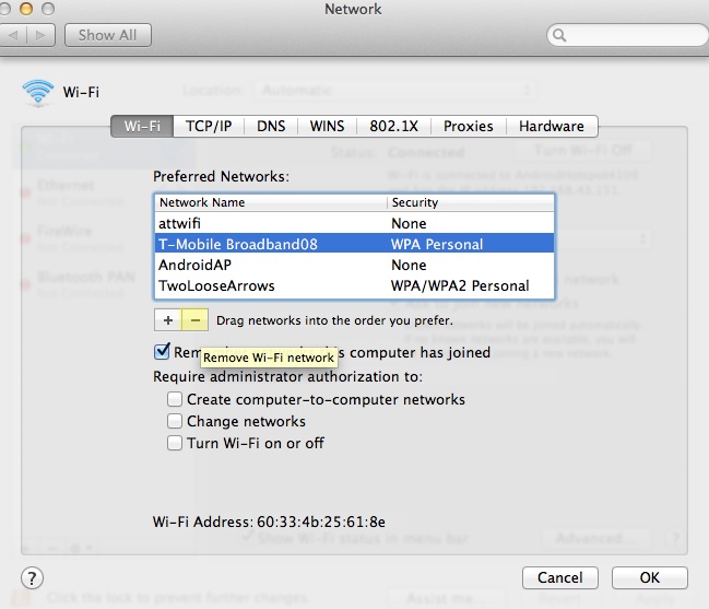How to Forget a WiFi Network on MacBook Air - Technig