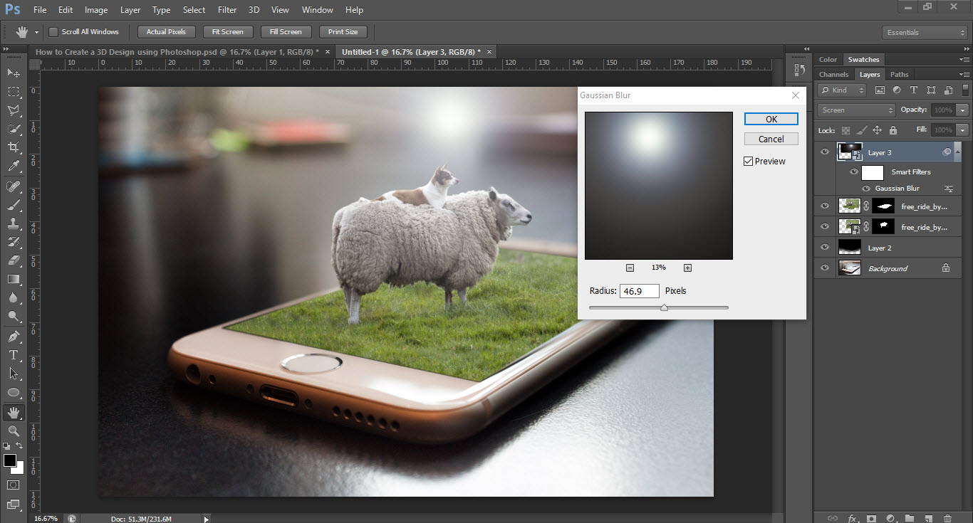 Create Manipulation 3D with Photoshop