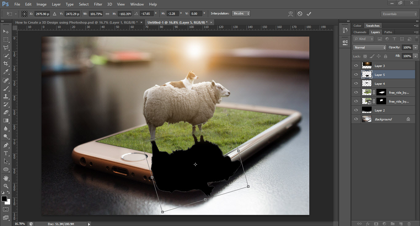 Create Manipulation 3D with Photoshop 