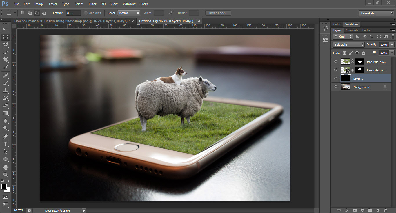 Create Manipulation 3D with Photoshop