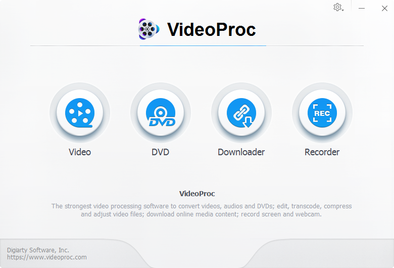 Video Processing in VideoProc - Technig