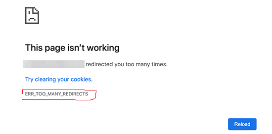 How to Fix ERR_TOO_MANY_REDIRECTS error