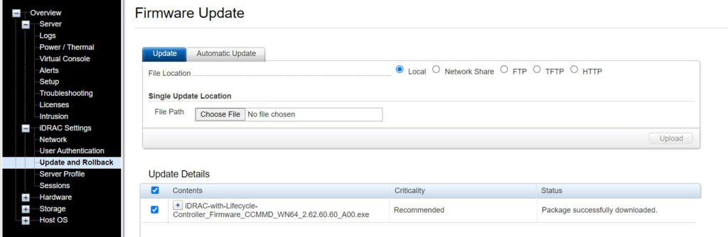 How to update iDRAC with Lifecycle Controller - Technig