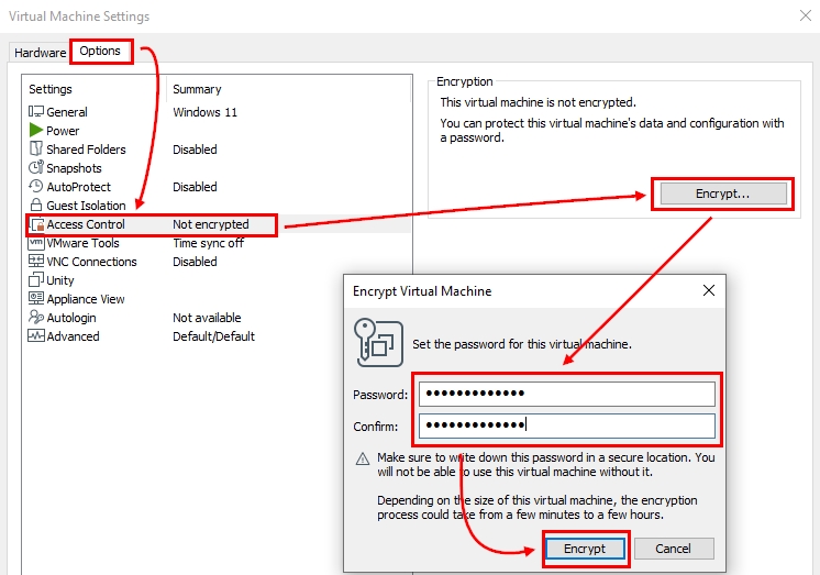 Enable TPM on VMWare Virtual Machine | Encrypt the virtual machine