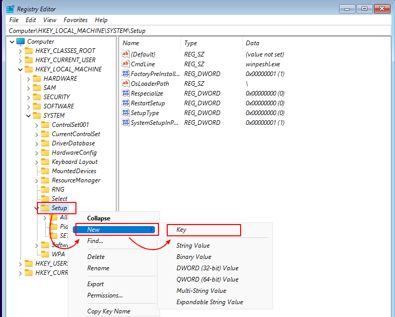 Bypass Windows 11 Requirements Using Registry Editor | Setup Folder