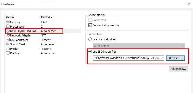 Creating new Windows 11 virtual machine on VMWare